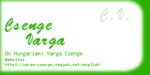 csenge varga business card